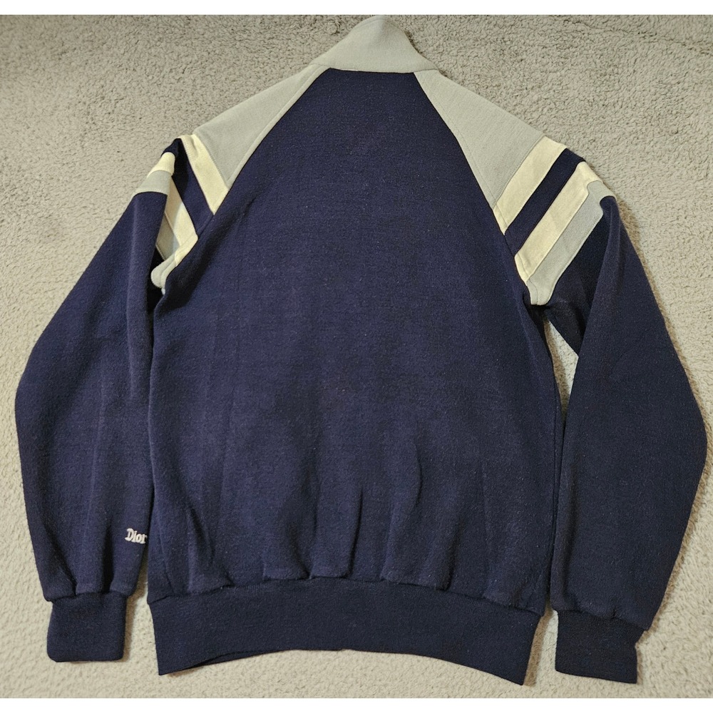 VTG Christian‎ Dior Monsieur Track Jacket Men's Size Small Blue Gray Color Block - Picture 2 of 10